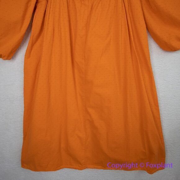 Eloquii swiss dots 100% cotton bubble sleeve dress, plus size 20 - Picture 13 of 16